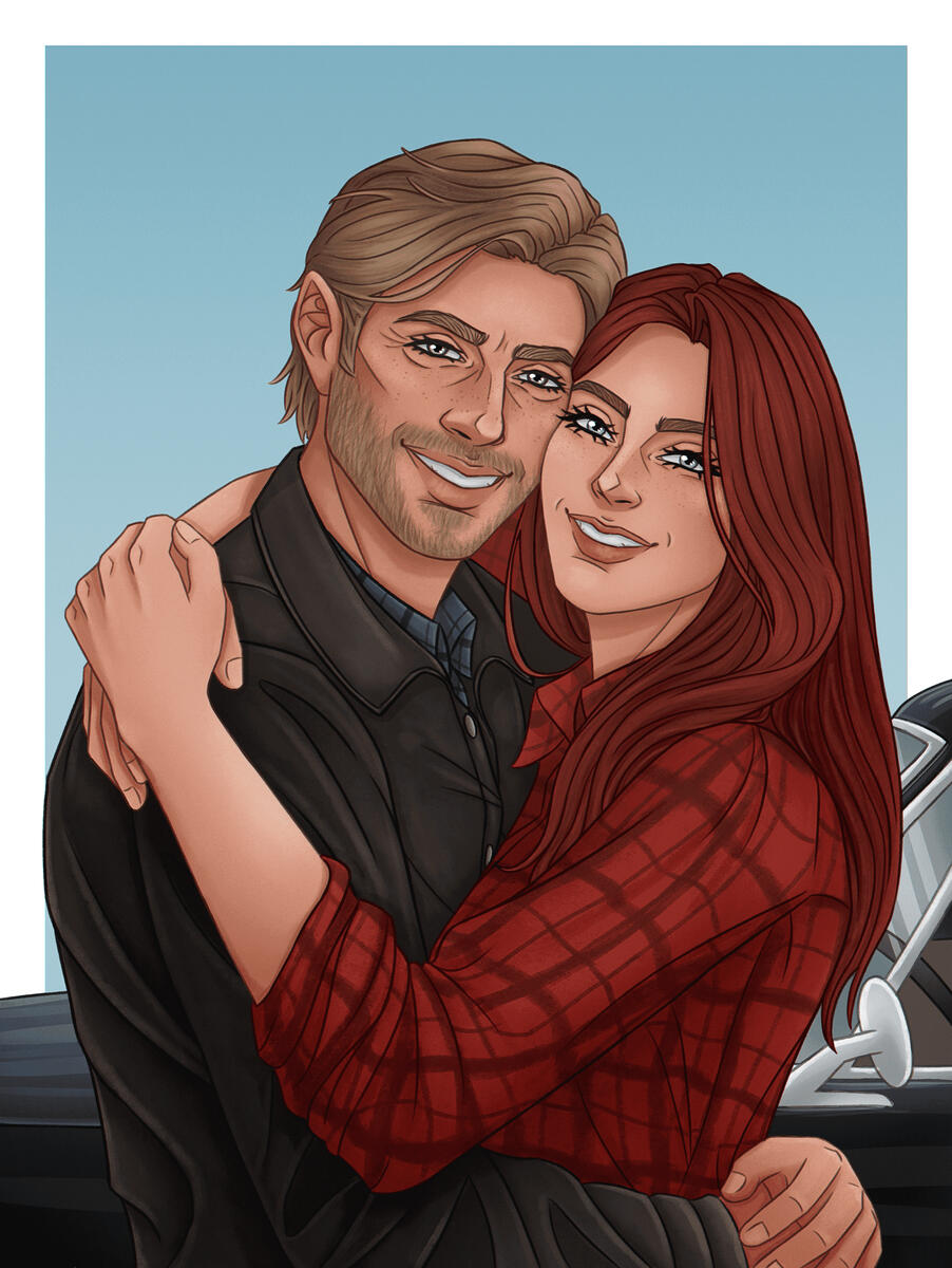 Full color + simple backgound